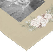 金ゴールドおばあちゃんの最高のギフトはコラージュ写真パイン ミディアムテーブルランナー (コーナー)