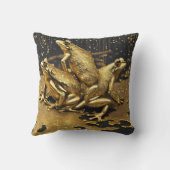 金ゴールドおもしろいドリップ付きカエル クッション (裏面)