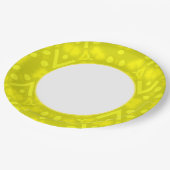 金ゴールドおもしろい ペーパープレート (アングル)