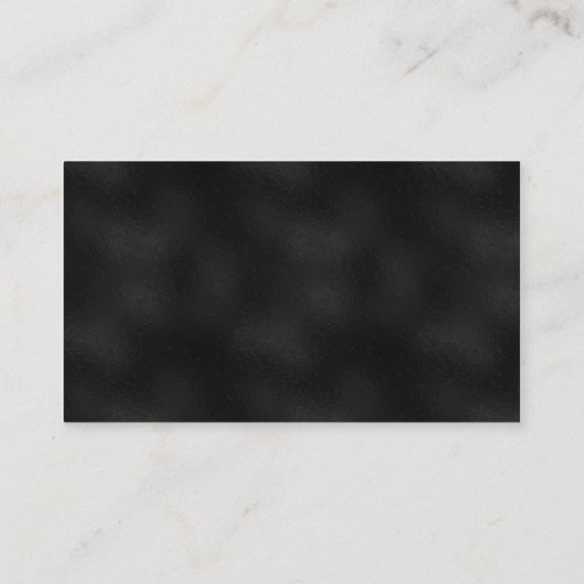 金ゴールドおよびアワビの種族のフクロウ 名刺 (裏面)