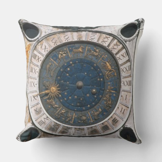 金ゴールドおよびエナメルの文字盤、Ma始まるデザイン クッション (正面)