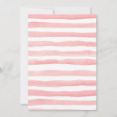 金ゴールドおよびピンクのカボチャベビーシャワーの招待状 招待状 (裏面)