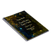 金ゴールドおよびブラウンの水晶来客名簿 ノートブック