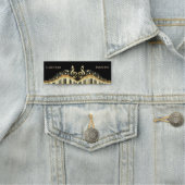 金ゴールドおよびブラックキーボード 名札 (インサイチュ)