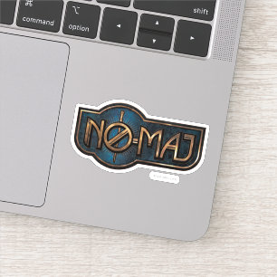 金ゴールドおよび大理石NO-MAJ™バッジ シール