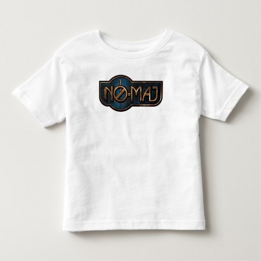 金ゴールドおよび大理石NO-MAJ™バッジ トドラーTシャツ (正面)