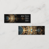 金ゴールドおよび宝石 スキニー名刺 (正面/裏面)