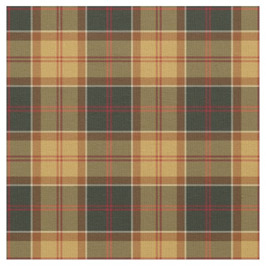 金ゴールドおよび深緑色の素朴な格子縞 ファブリック (クローズアップ)