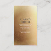 金ゴールドおよび灰色の花のベビーの呼吸リースのモノグラム 名刺 (裏面)