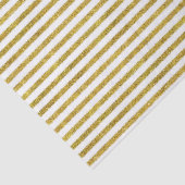 金ゴールドおよび白い上品は縞で飾ります 薄葉紙 (詳細)