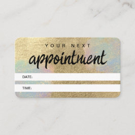 金ゴールドおよび虹色グリッターテクスチャ 予約カード