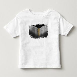 金ゴールドおよび銀のドミノ トドラーTシャツ