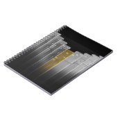 金ゴールドおよび銀のドミノ ノートブック (左側)