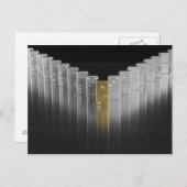 金ゴールドおよび銀のドミノ ポストカード (正面/裏面)