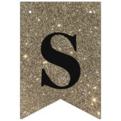 金ゴールドおよび銀の輝きの菓子16 バンティングフラッグ (第2の旗)