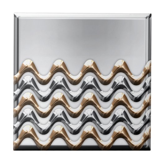 金ゴールドおよび銀 タイル (正面)