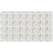 金ゴールドおよび黒いハッピーバースデーの紙吹雪 テーブルクロス (正面(横))