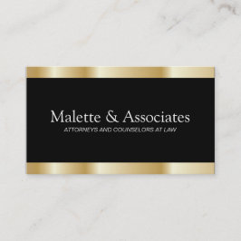 金ゴールドおよび黒い名刺 名刺