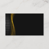 金ゴールドおよび黒い名刺 名刺 (裏面)