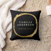 金ゴールドおよび黒いMUAおよびファッションの装飾用クッション クッション (ブランケット)