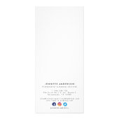 金ゴールドおよモダンびブラック·クリーニング·サービス ラックカード (裏面)