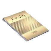金ゴールドお洒落ボス ノートブック (右側)
