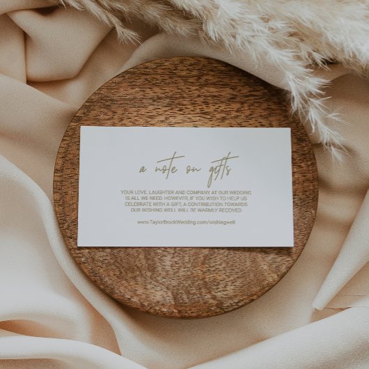 金ゴールドお洒落書A贈り物に関するメモ エンクロージャーカード