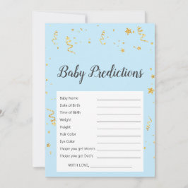 金ゴールドお祝いオン青ベビー予測ゲーム