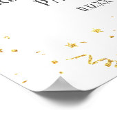 金ゴールドお祝い退職パーティーウェルカムサイン ポスター (角)