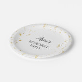 金ゴールドお祝い除·売却パーティー ペーパープレート (アングル)