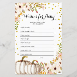 金ゴールドかぼちゃの水色の願いベビーゲーム