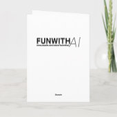 金ゴールドかわいらしの女性 | ブランク カード (裏面)