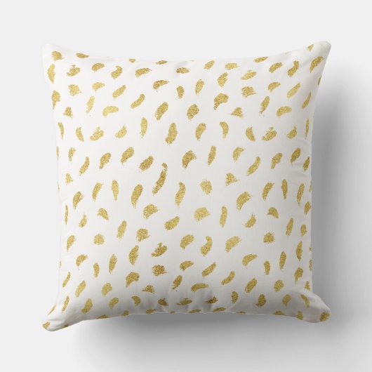 金ゴールドかわいらしグラムピンク抽象芸術 クッション (裏面)