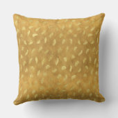 金ゴールドかわいらしグラム抽象芸術 クッション (裏面)