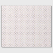 金ゴールドかわいらしスノーフレークスクリームクリスマス ラッピングペーパー (フラット)