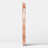 金ゴールドかわいらしバラグリッターメタリックシックガーリー Case-Mate iPhoneケース (裏面 / 左)