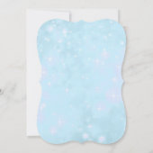 金ゴールドかわいらしブルーダイヤモンドバースデーパーティー 招待状 (裏面)