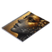 金ゴールドかわいらしEtherealの女性 ノートブック (左側)