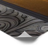 金ゴールドかわいらしEtherealの女性 ポスター (角)