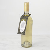 ""金ゴールドかBlack100thの誕生会ありがとう ボトルネックタグ (アングル)