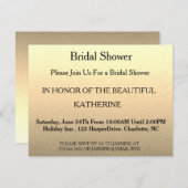 金ゴールドがキラリフェイクと光るFab紙吹雪がドットを輝かせる 招待状 (正面/裏面)