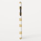 金ゴールドがストライプキラリパーソナライズされたとiPhoneケース – M Case-Mate iPhoneケース (裏面/左)