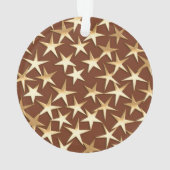 金ゴールドがチョコレートブラウンで輝く オーナメント (裏面)