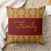 金ゴールドが咲くブルゴーニュ クッション (ブランケット)