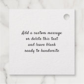 金ゴールドが明るくメリー輝くクリスマスツリー フェイバータグ (裏面)