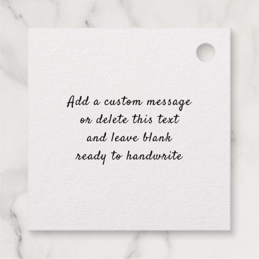 金ゴールドが明るくメリー輝くクリスマスツリー フェイバータグ (裏面)