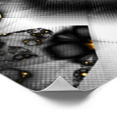 金ゴールドが灰色に変わった場合 ポスター (角)