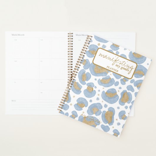 金ゴールドが私のゴール紫の青 プランナー手帳 (ディスプレー)