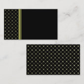 金ゴールドが黒の名刺テンプレートに表示 名刺 (正面/裏面)