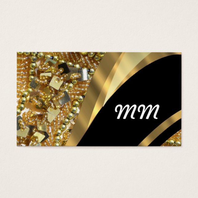 金ゴールドきらきら光ると黒の旋回パターン (正面)